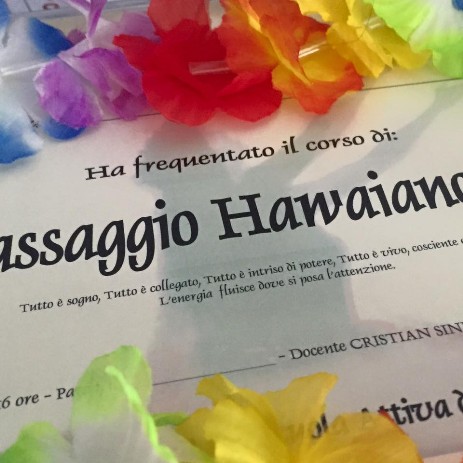attestato di massaggio hawaiano